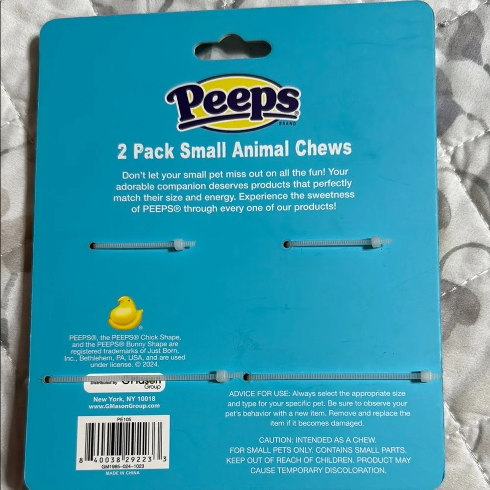 Small Peeps Animal Chews - Purple and Blue